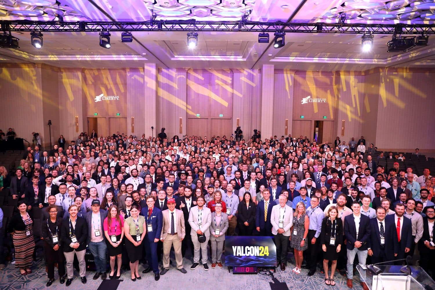 The full YALCON crowd gathered in the main ballroom